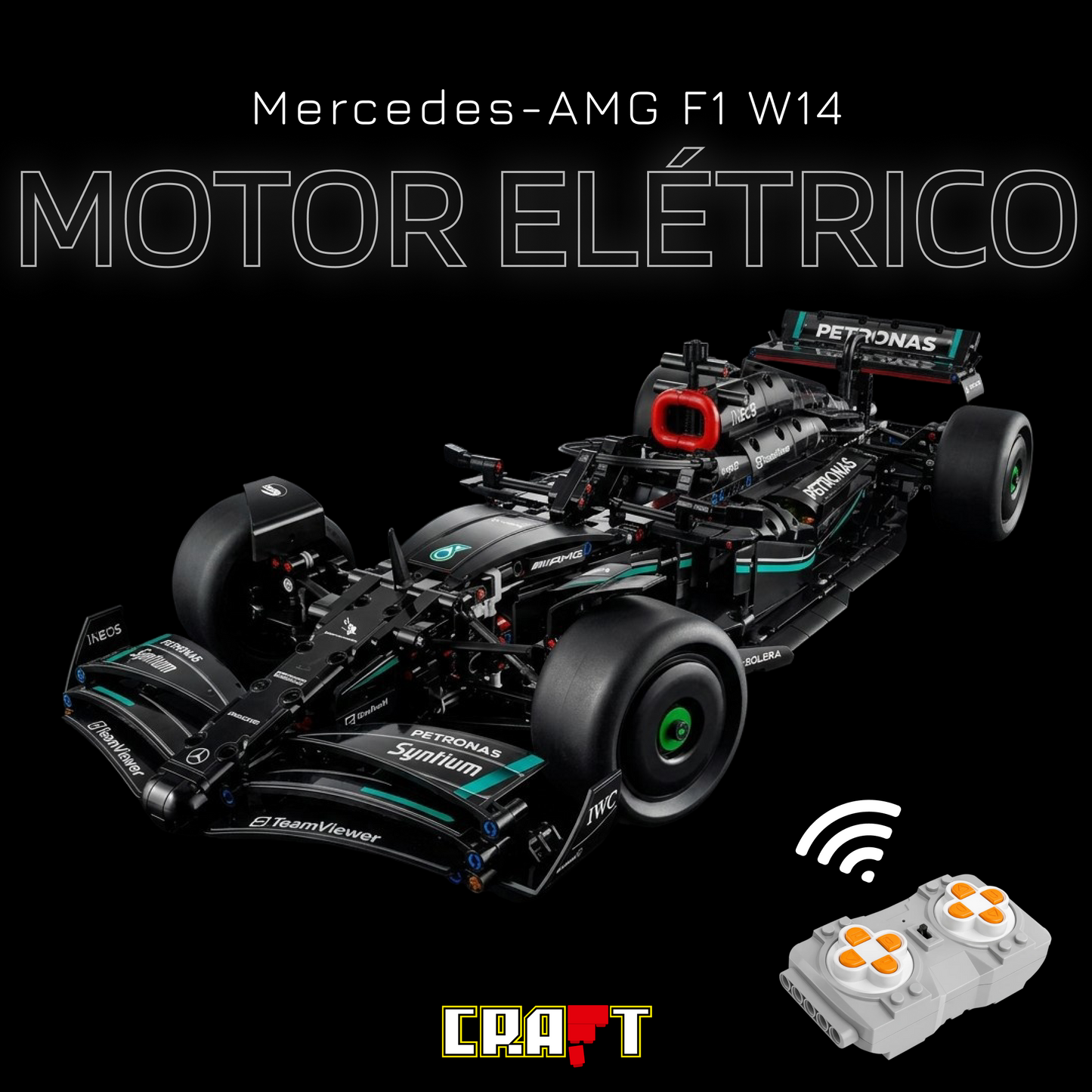 F&oacute;rmula 1 - Mercedes AMG W14 (1642 pe&ccedil;as)