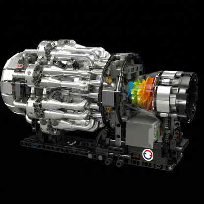 Motor Turbojato Mec&acirc;nico (1214 pe&ccedil;as)