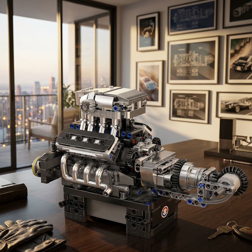 Motor V8 Turbinado (737 pe&ccedil;as)