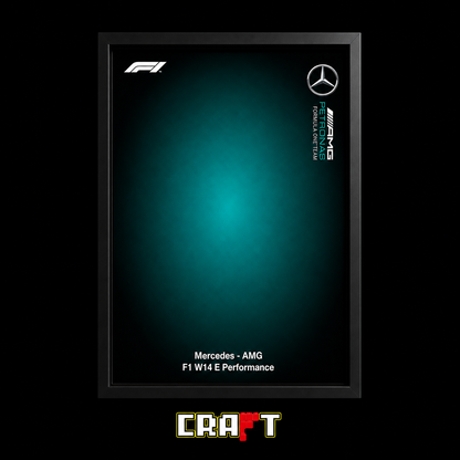 Quadro Fosco para a F&oacute;rmula-1 Mercedes-AMG W14