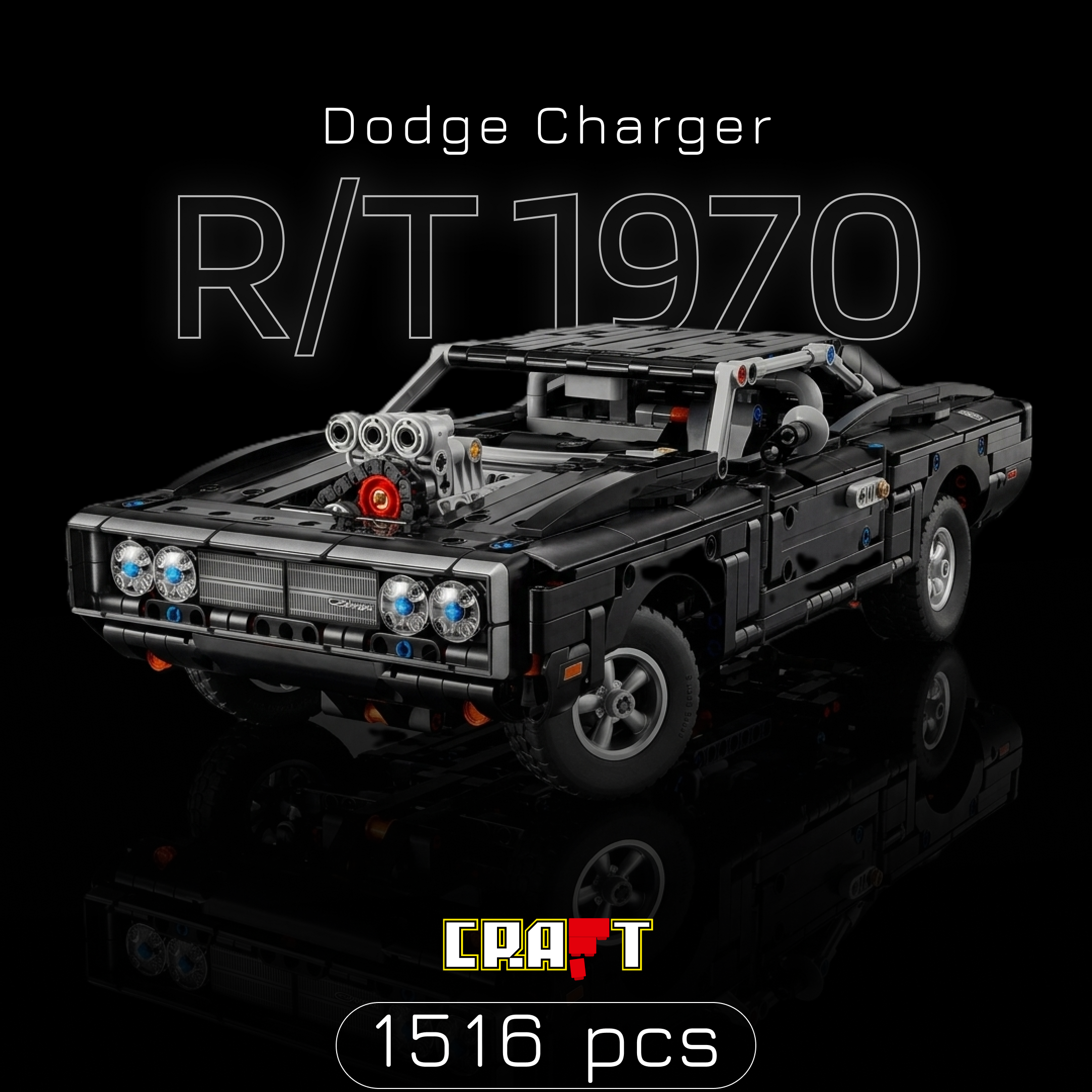 Dodge Charger 1970 - Velozes e Furiosos (1516 pe&ccedil;as)