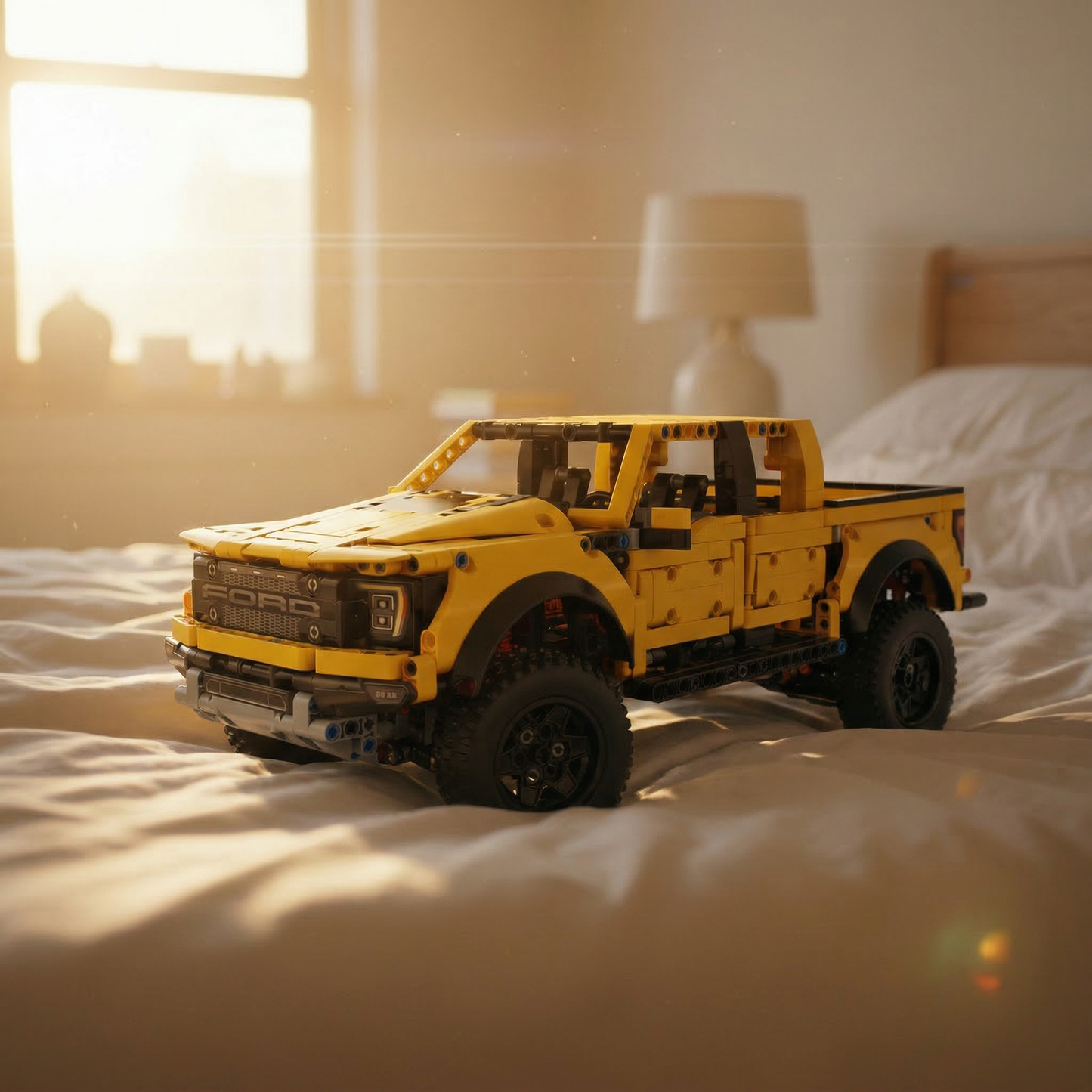 Ford F-150 Raptor Amarelo (1379 pe&ccedil;as)