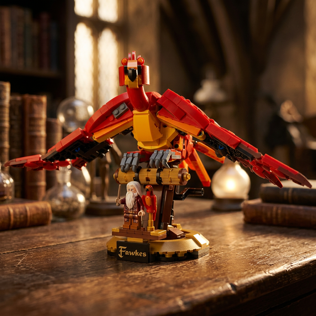 Harry Potter - Fawkes: A F&eacute;nix de Dumbledore (597 pe&ccedil;as)