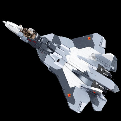 Ca&ccedil;a SU-57 - 2 em 1 (893 pe&ccedil;as) - Brics Craft
