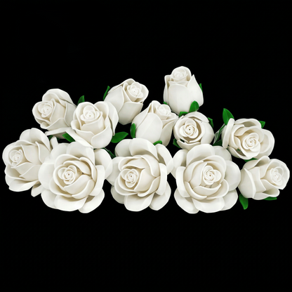 Buqu&ecirc; de Rosas Brancas (496 pe&ccedil;as)