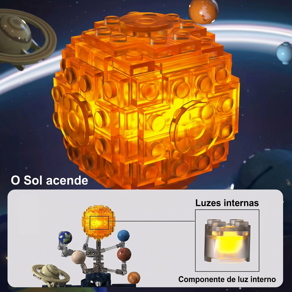 Planet&aacute;rio do Sistema Solar (1098 pe&ccedil;as)