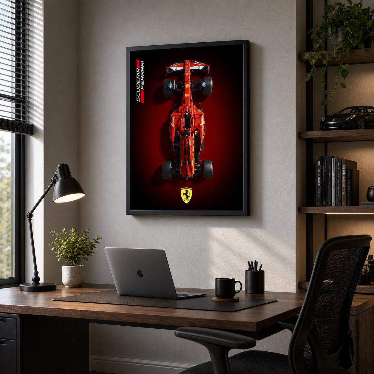 Quadro Fosco para a F&oacute;rmula-1 Ferrari SF24 Degrade