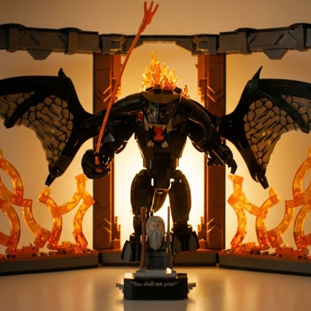 O Senhor dos An&eacute;is Book Nook: Balrog (1201 pe&ccedil;as)