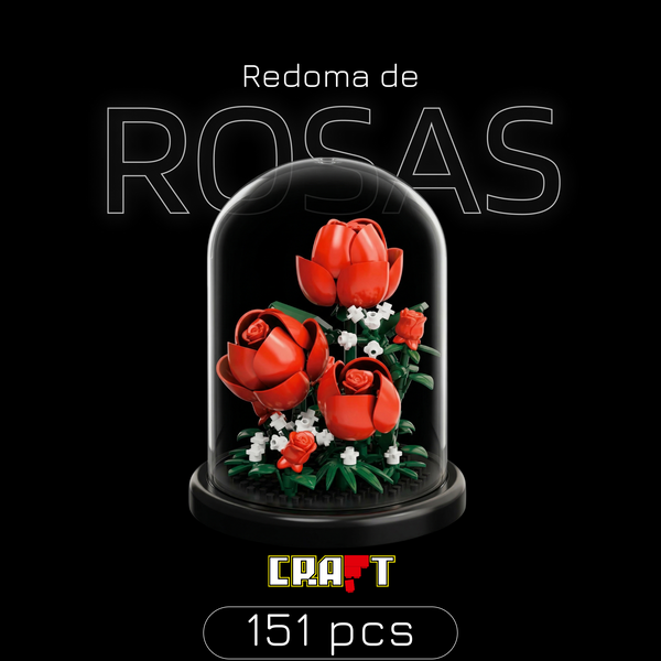 Redoma de Rosas (151 pe&ccedil;as)
