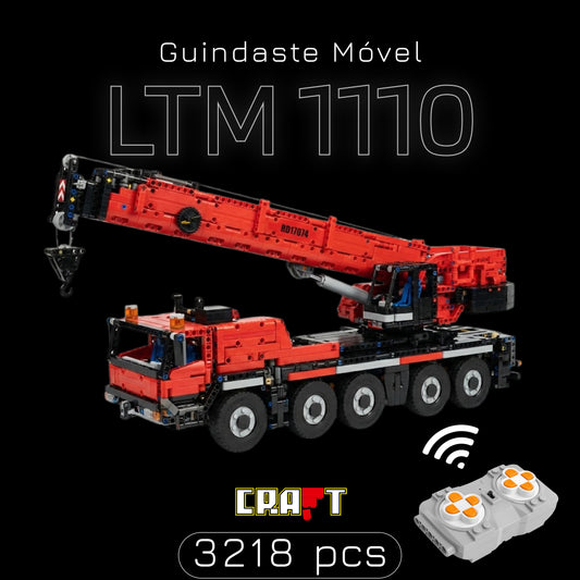 Guindaste M&oacute;vel LTM 1110 Vermelho (3218 pe&ccedil;as)