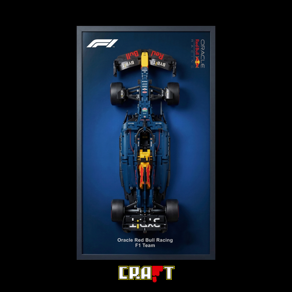 Compre Junto! Miniatura de Fórmula-1 Red Bull RB20 + Quadro Fosco