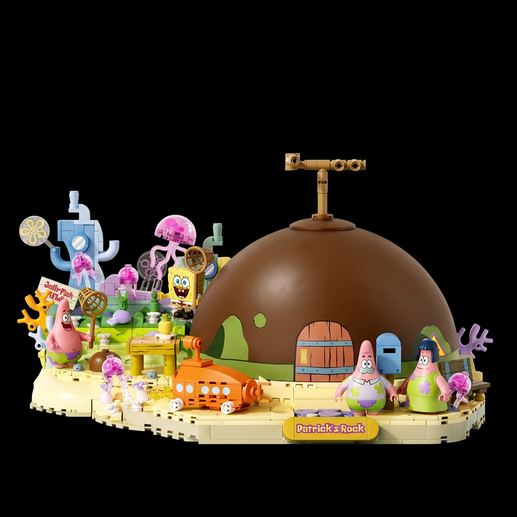 Bob Esponja - Casa de Pedra do Patrick Estrela (1300 pe&ccedil;as)