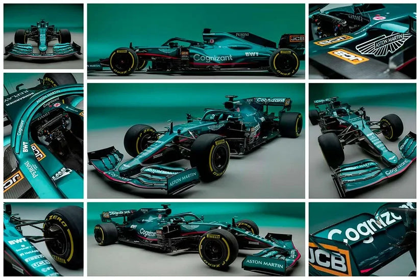 F&oacute;rmula 1 - Aston Martin AMR21 (1089 p&ccedil;s) - Brics Craft