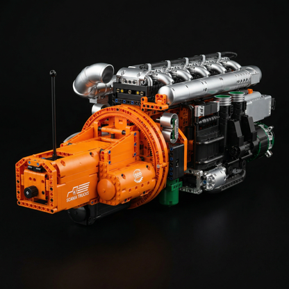 Motor Inline-6 com Transmiss&atilde;o (3236 pe&ccedil;as)