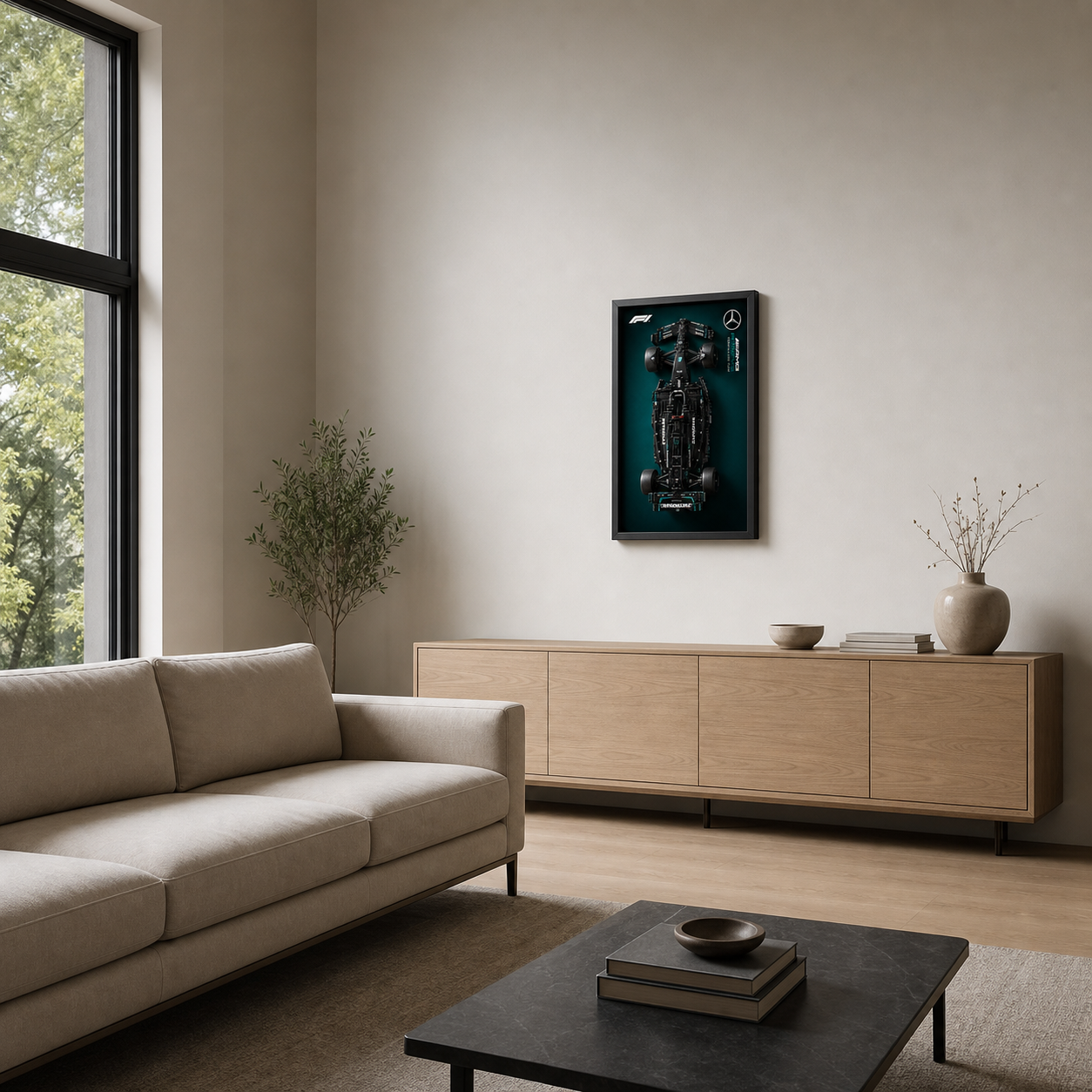 Quadro Fosco para a F&oacute;rmula-1 Mercedes-AMG W14