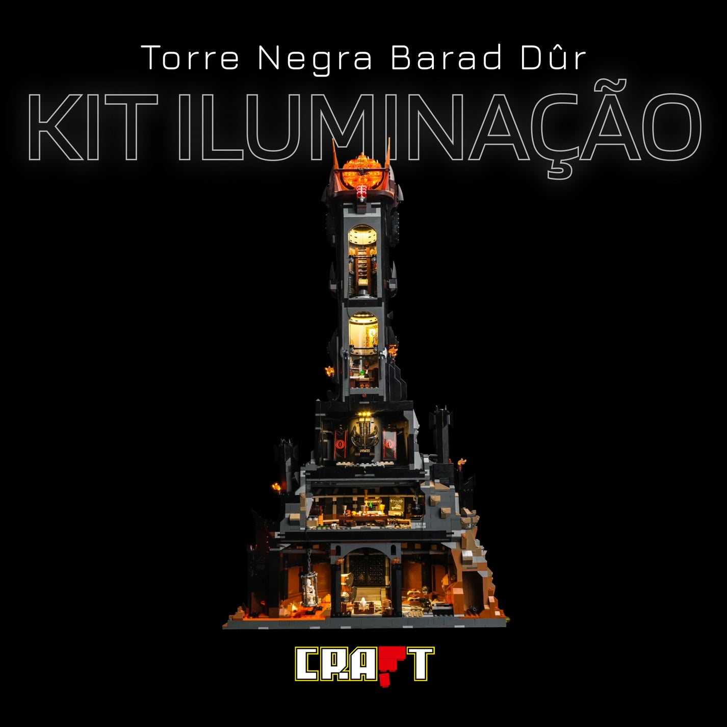 Kit de Ilumina&ccedil;&atilde;o para a Torre Negra Barad - D&ucirc;r (925 pe&ccedil;as)