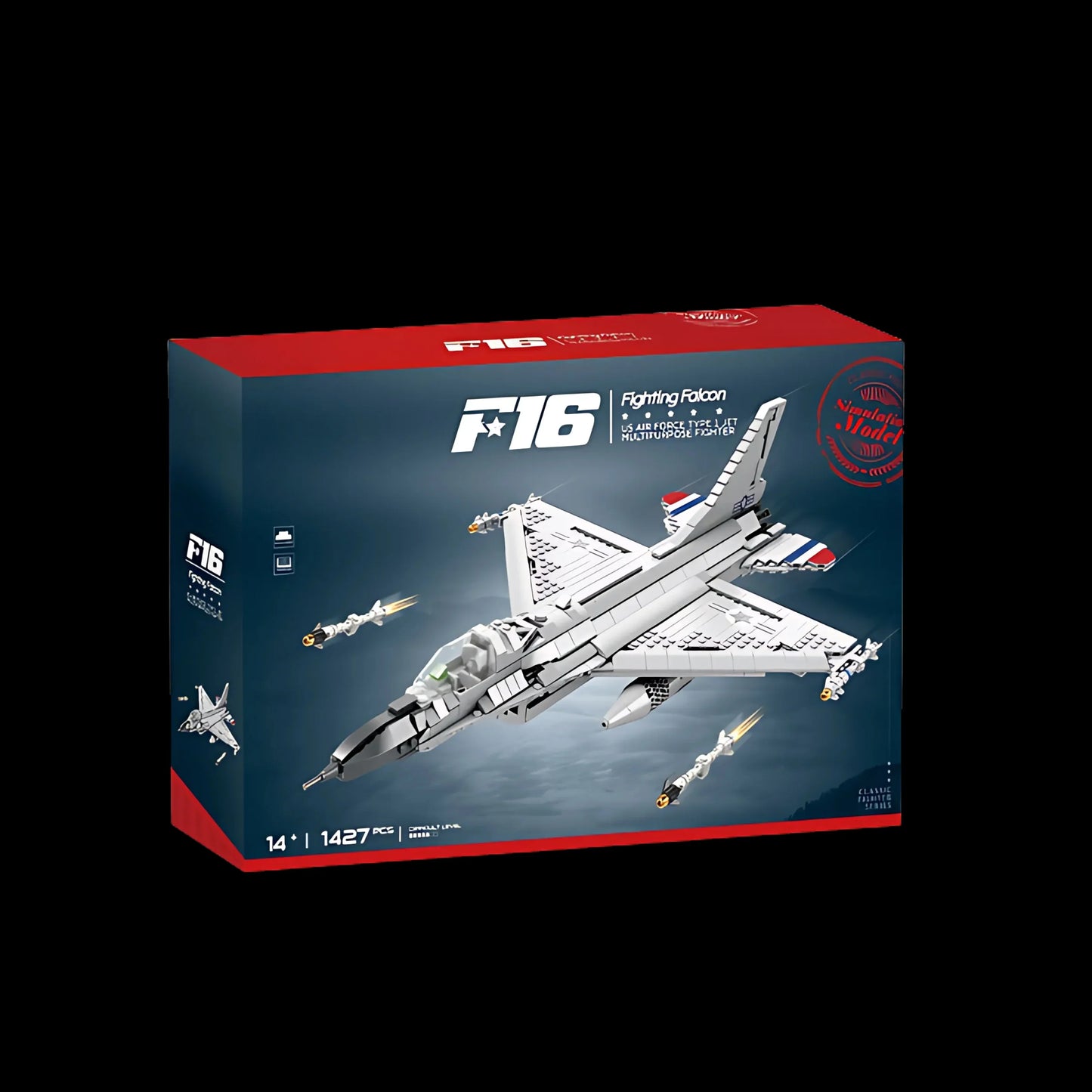 Caça F-16 (1427 peças)