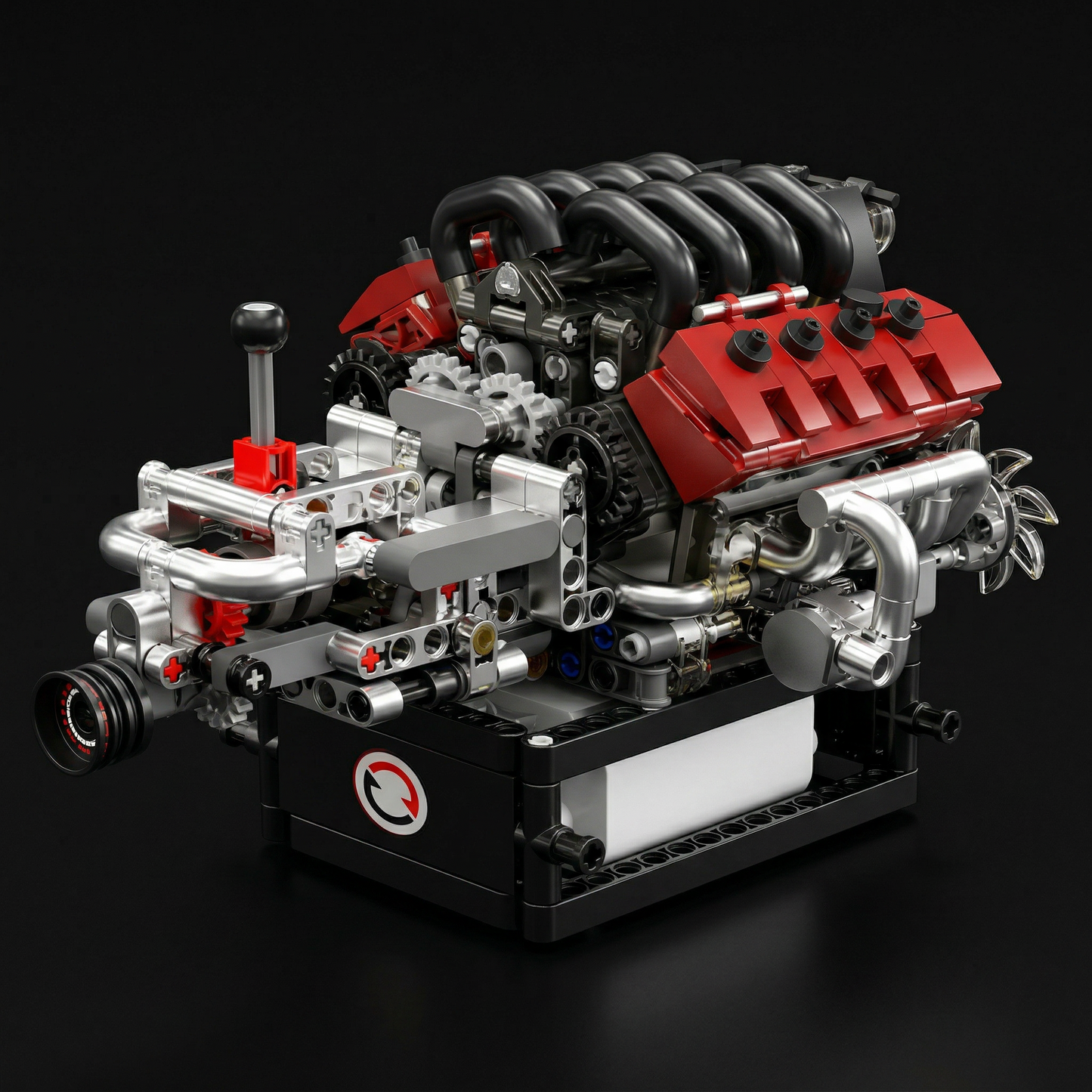 Motor com Transmiss&atilde;o V8 (787 pe&ccedil;as)