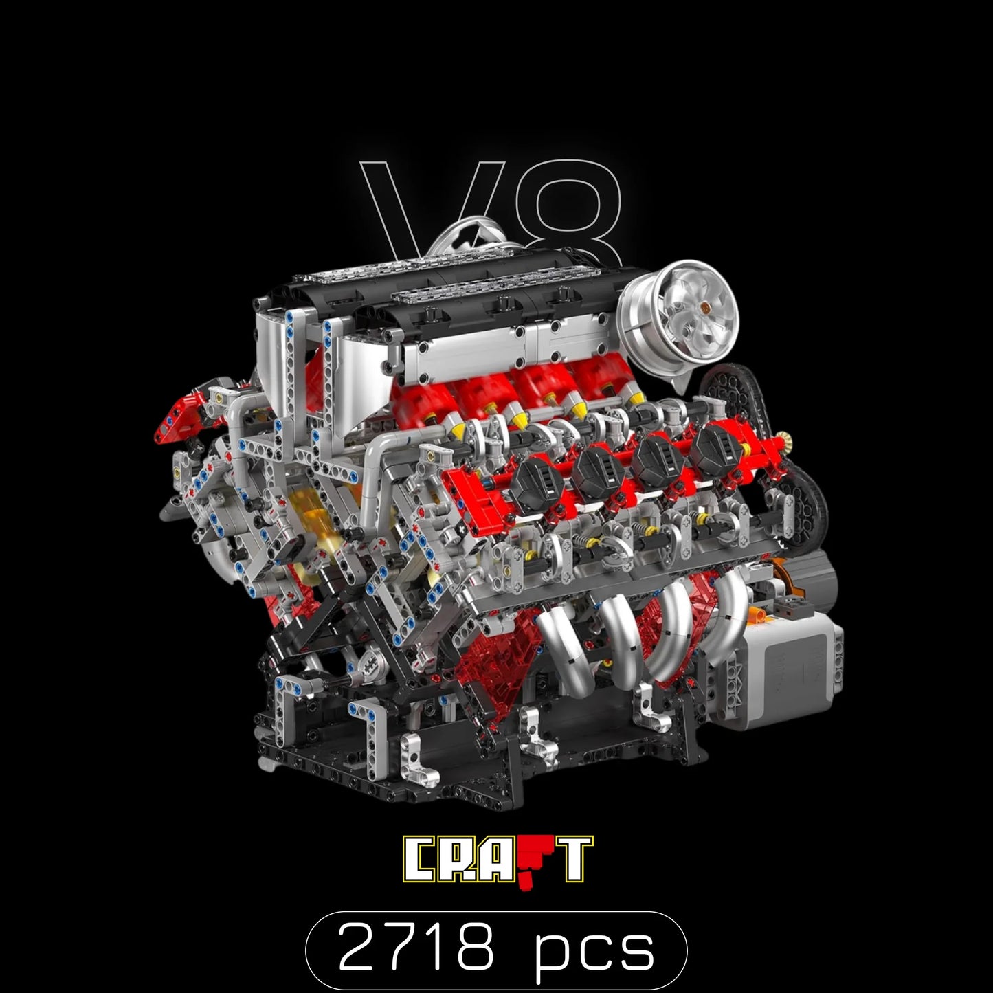 Motor V8 (2718 pe&ccedil;as)