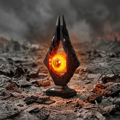 O Senhor dos An&eacute;is - Olho de Sauron com Ilumina&ccedil;&atilde;o (925 pe&ccedil;as)