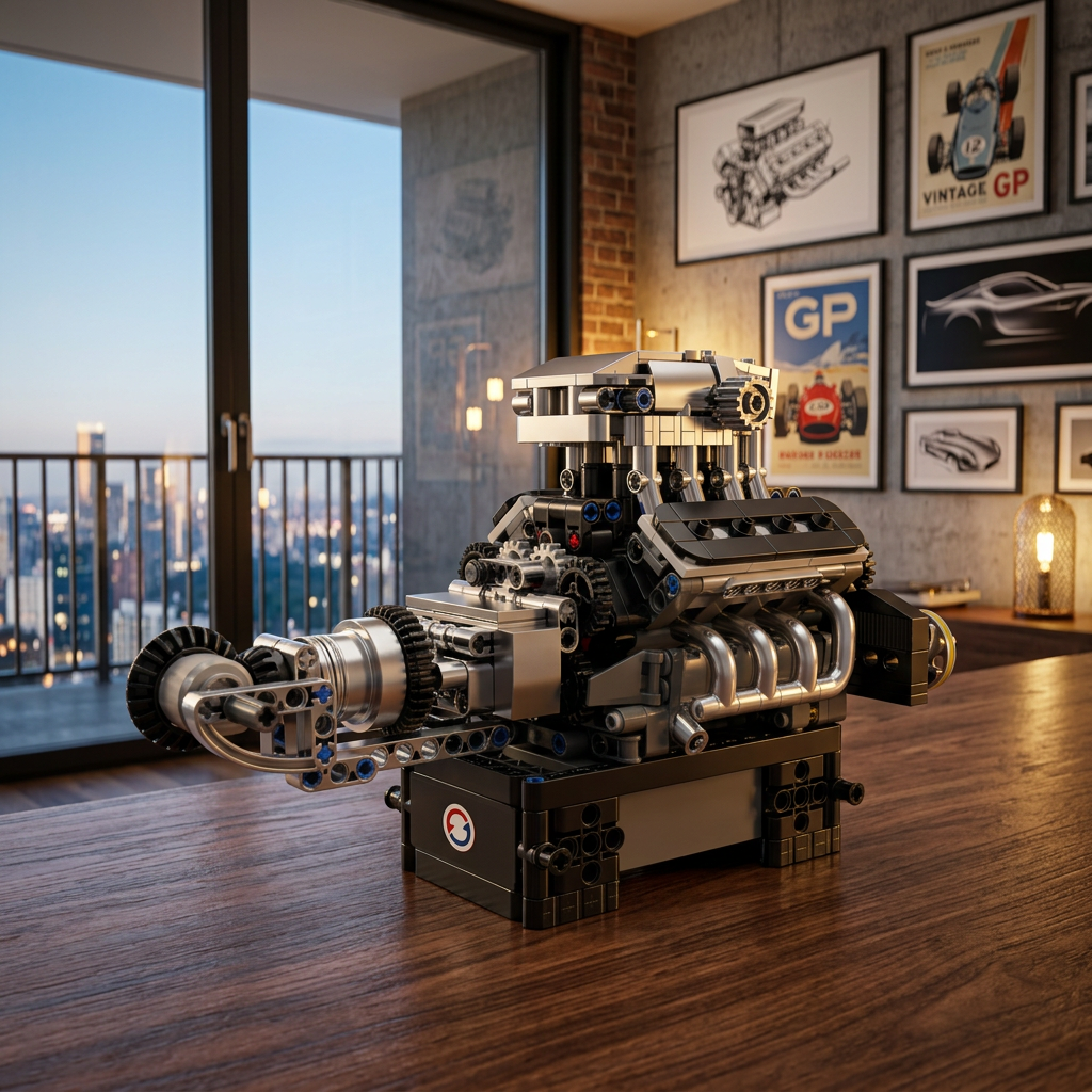Motor V8 Turbinado (737 pe&ccedil;as)