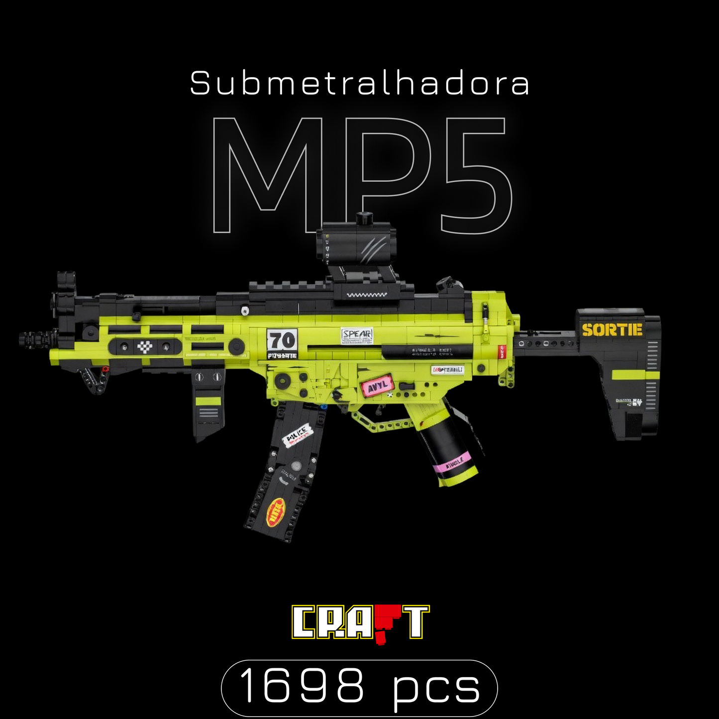 Submetralhadora MP5 (1698 pe&ccedil;as)