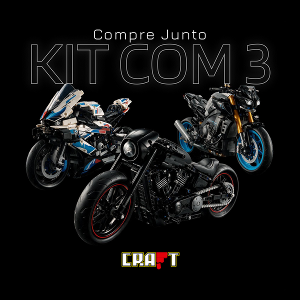 Compre Junto! Harley Davidson Black Rod + BMW M1000 RR + Yamaha MT-10 SP (3960 peças)
