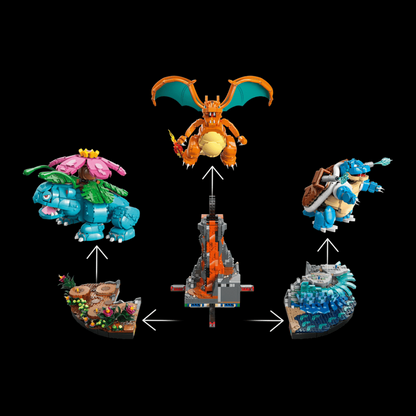 Pok&eacute;mon - Venusaur, Charizard e Blastoise (6838 pe&ccedil;as)