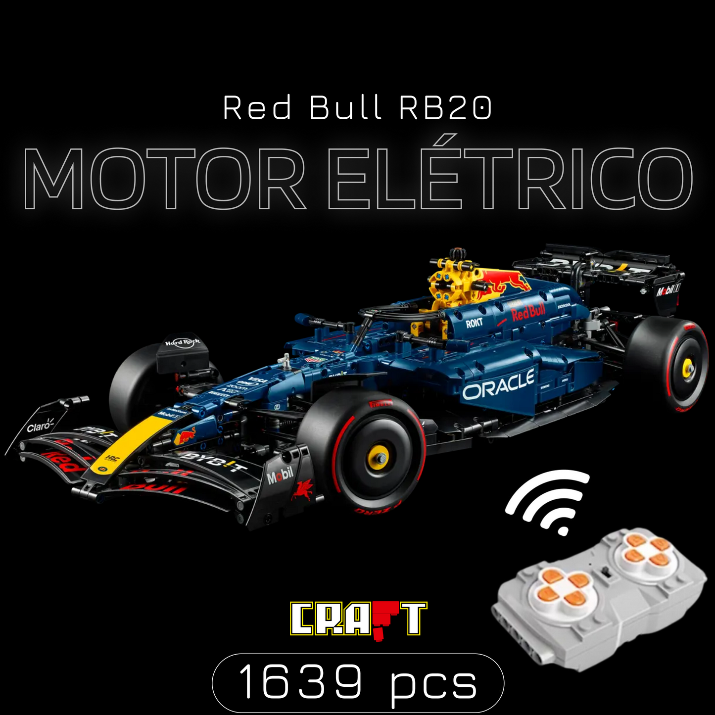 F&oacute;rmula 1 - Red Bull RB20 Oracle (1639 pe&ccedil;as)