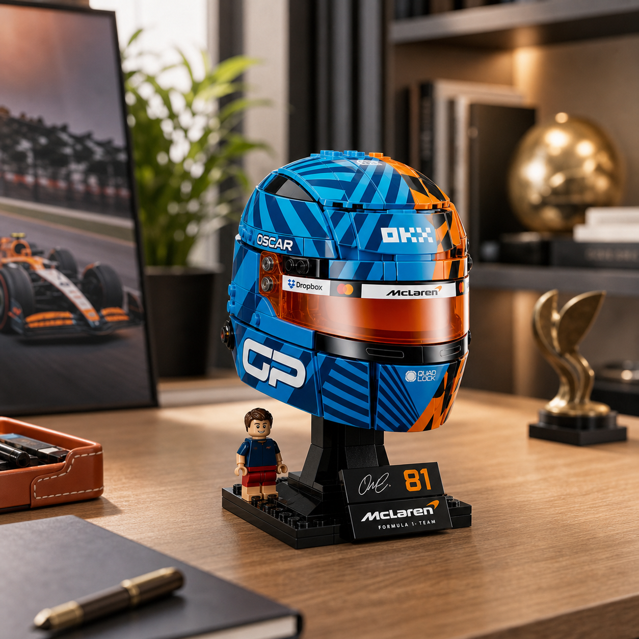 Capacete McLaren Mastercard - Oscar Piastri (793 pe&ccedil;as) - imagem 4 - 20260702-175151