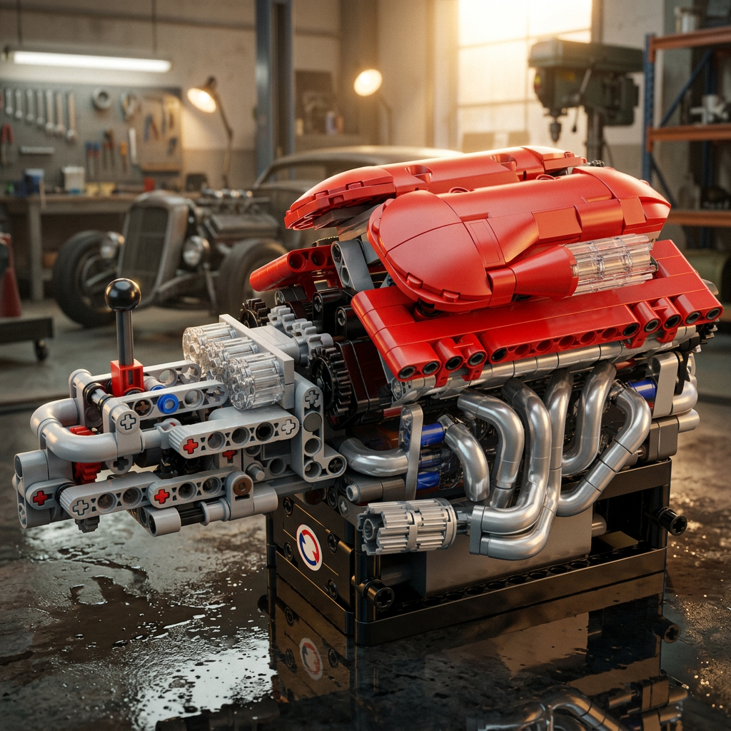 Motor Supercar com Transmiss&atilde;o V12 (863 pe&ccedil;as)