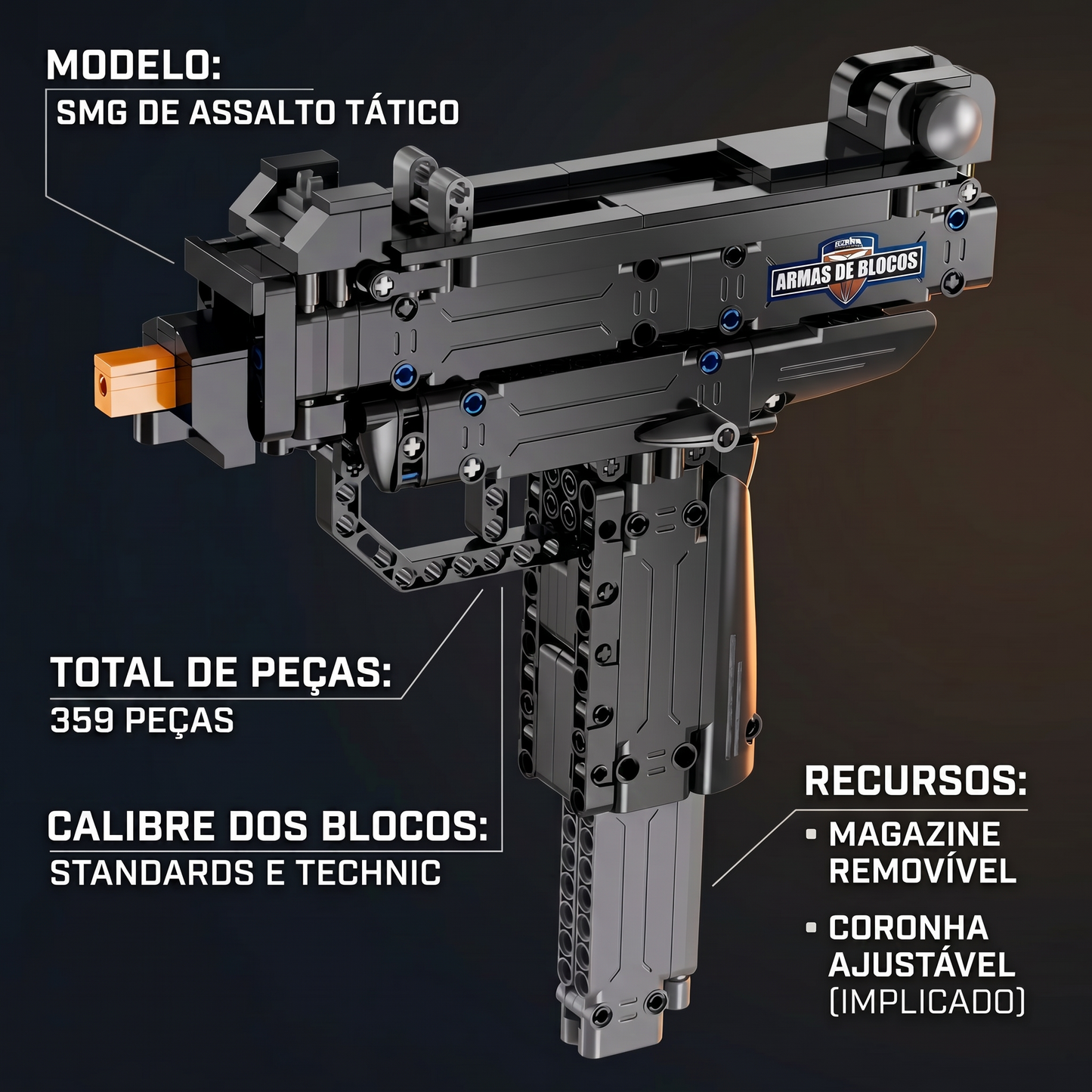 UZI Micro SMG (359 pe&ccedil;as)