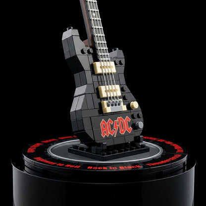 Guitarra AC/DC (247 pe&ccedil;as) - Capa Vista Lateral