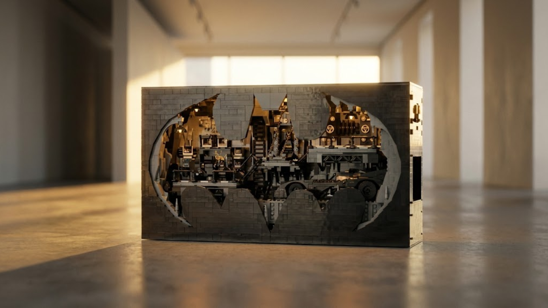 Batcaverna Shadow Box vis&atilde;o geral