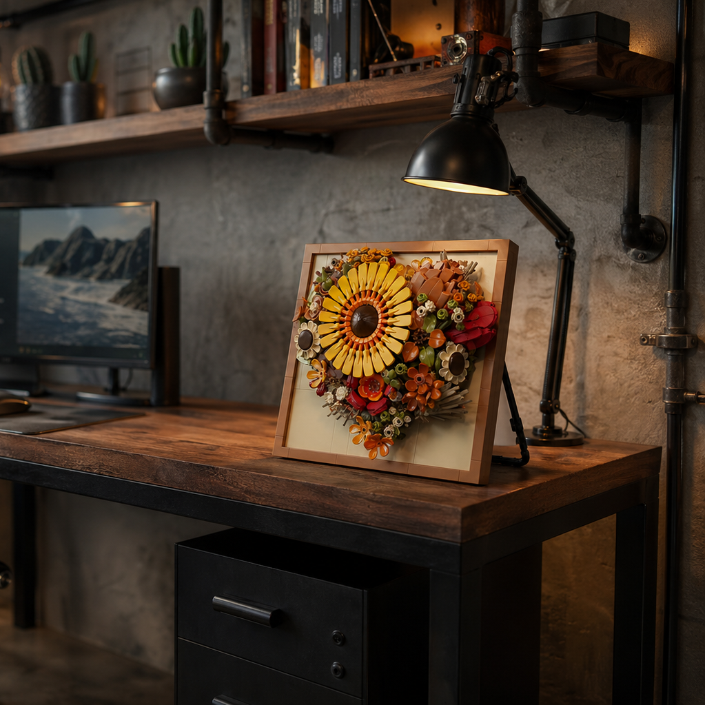 Moldura Floral 3D - Girassol (727 pe&ccedil;as)