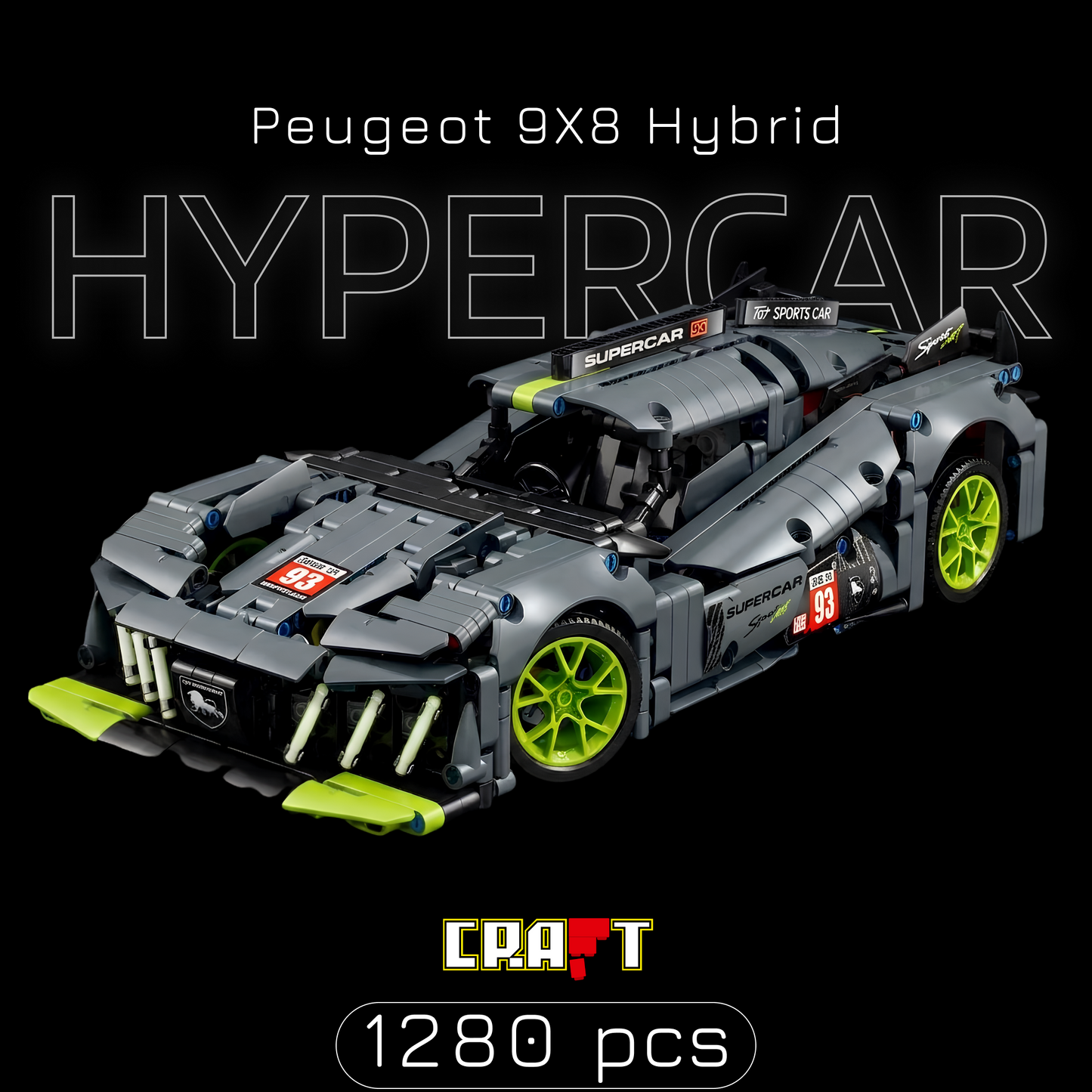 Peugeot 9X8 Hybrid - Hypercar (1280 pe&ccedil;as)