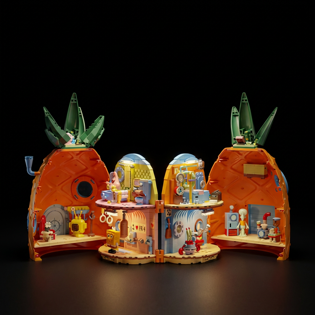 Bob Esponja - Casa do Abacaxi (1284 pe&ccedil;as)