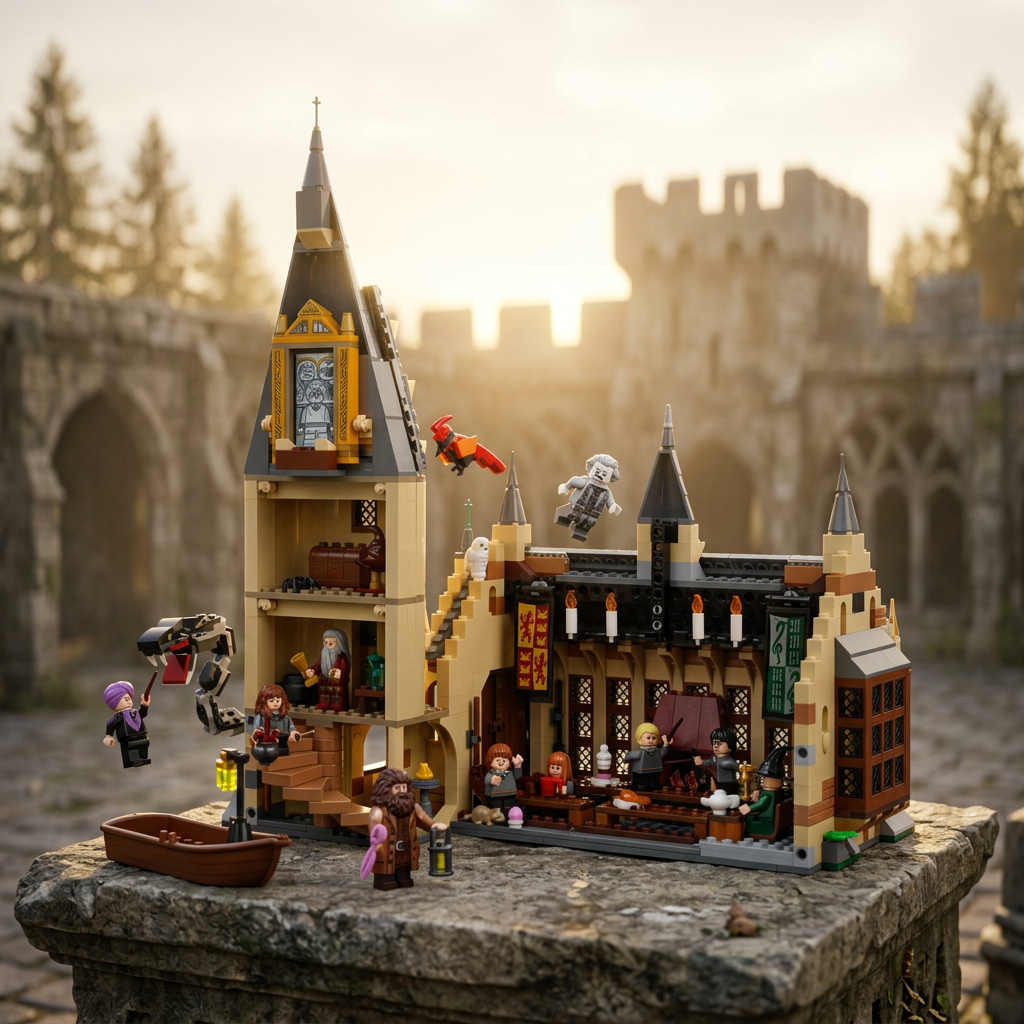 Harry Potter - O Grande Sal&atilde;o de Hogwarts (878 pe&ccedil;as)