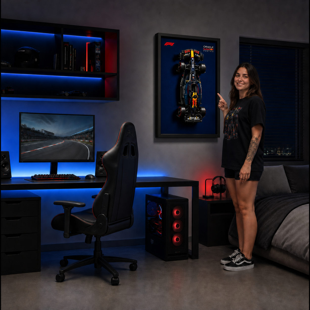 Quadro Fosco para a F&oacute;rmula-1 Red Bull RB20
