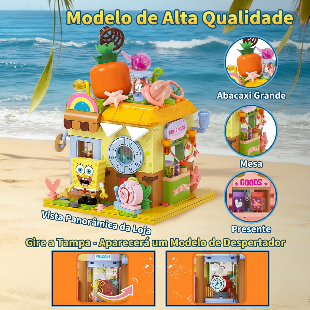 Bob Esponja - Hora das Bolhas (366 peças)
