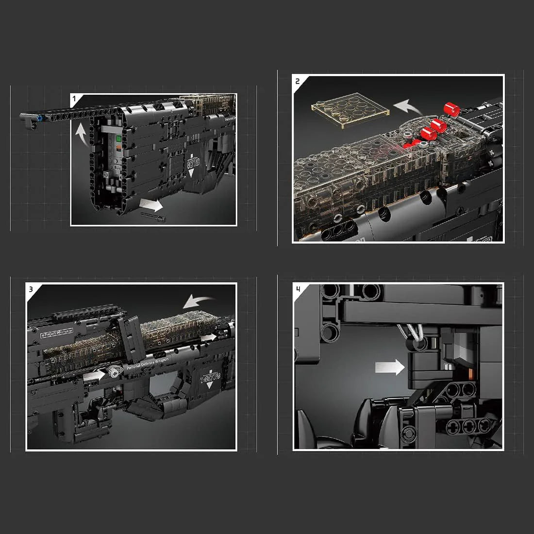 Submetralhadora FN P90 (1589 pe&ccedil;as)