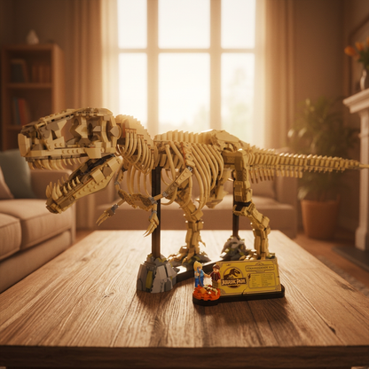 F&oacute;ssil do Tiranossauro Rex - Jurassic Park (3145 pe&ccedil;as)