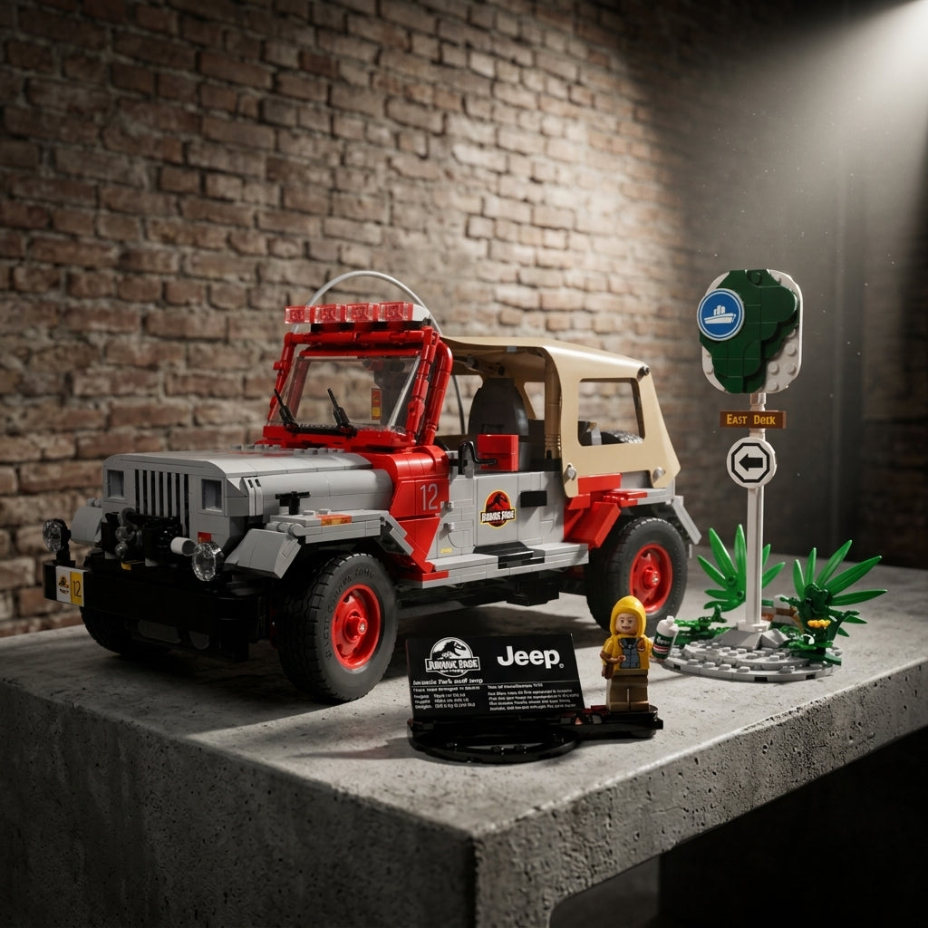 Jeep Wrangler de blocos em loft industrial