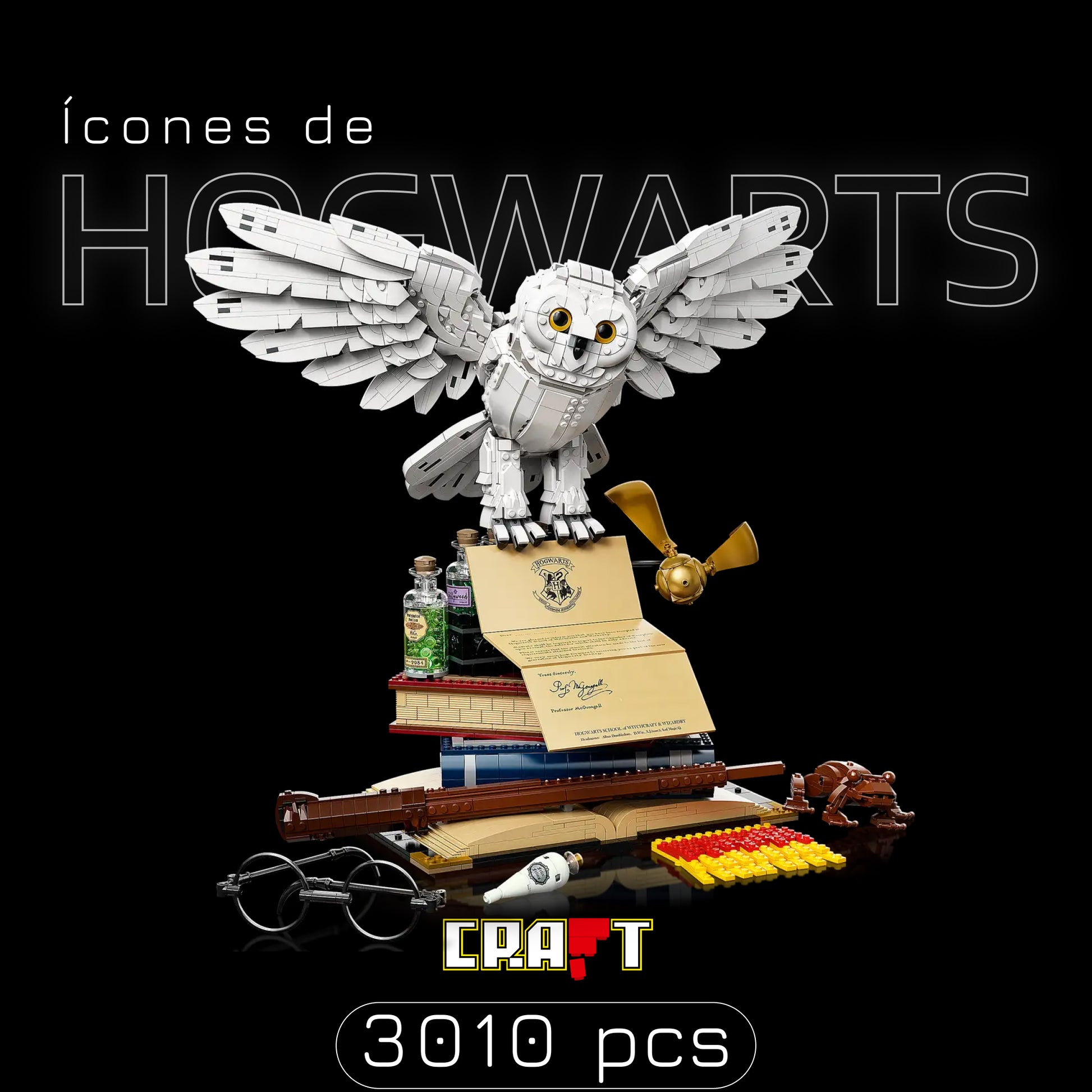 Harry Potter - &Iacute;cones de Hogwarts (3010 pe&ccedil;as)