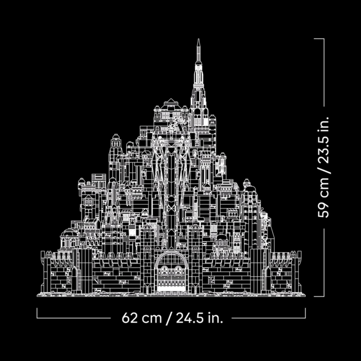 O Senhor dos An&eacute;is - Minas Tirith (8278 pe&ccedil;as)