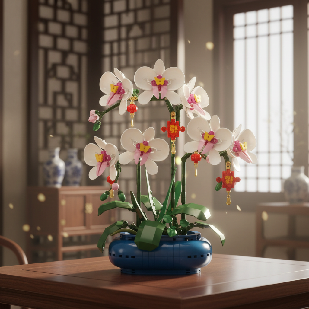 Orqu&iacute;dea Phalaenopsis em Vaso (587 pe&ccedil;as)