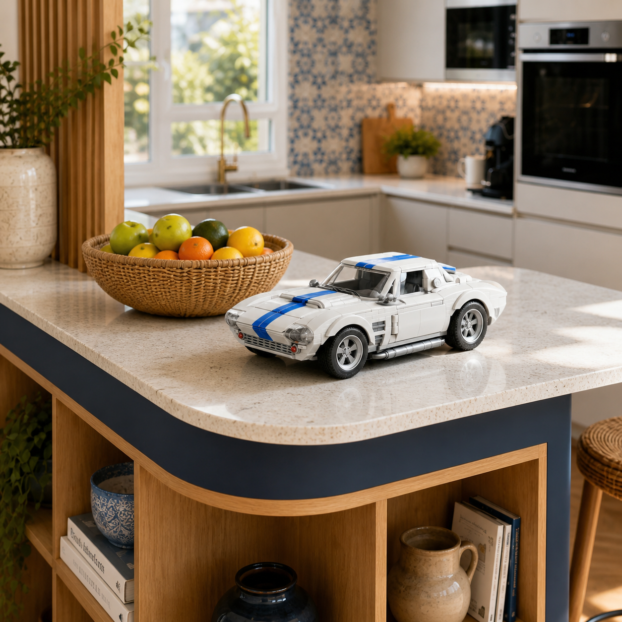 Hot Wheels Corvette Grand Sport (918 pcs) &mdash; 04 ambiente cozinha ilha