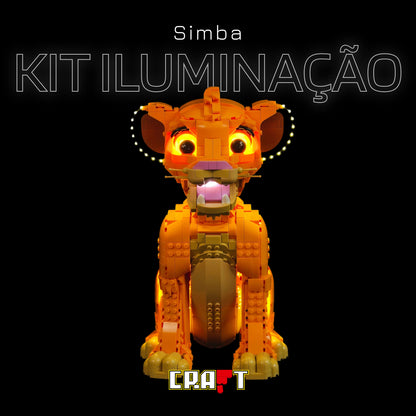 Kit de Ilumina&ccedil;&atilde;o para o Simba, O Rei Le&atilde;o (222 pe&ccedil;as)