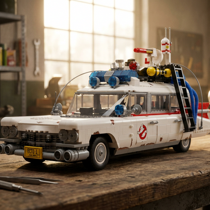 Cadillac ECTO-1 dos Ca&ccedil;a-Fantasmas (2352 pe&ccedil;as)