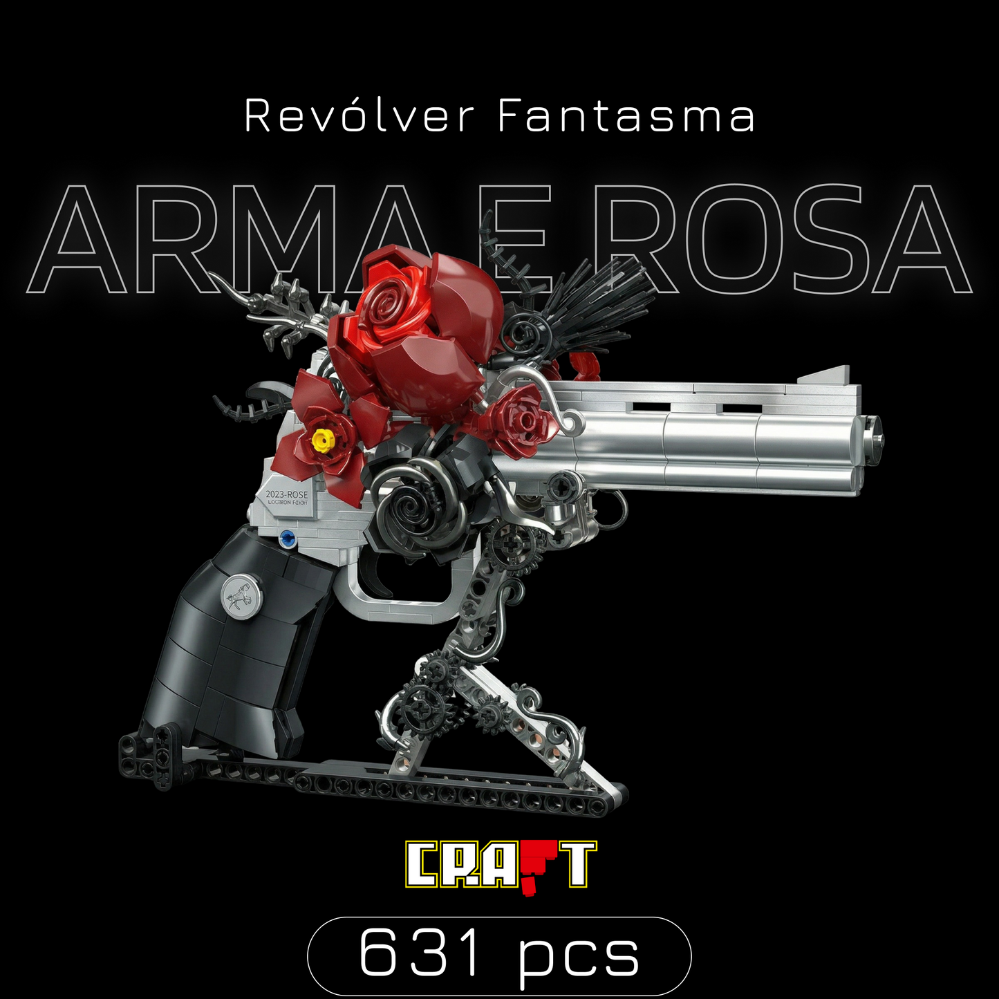 Rev&oacute;lver Fantasma: Arma e Rosa (631 pe&ccedil;as)